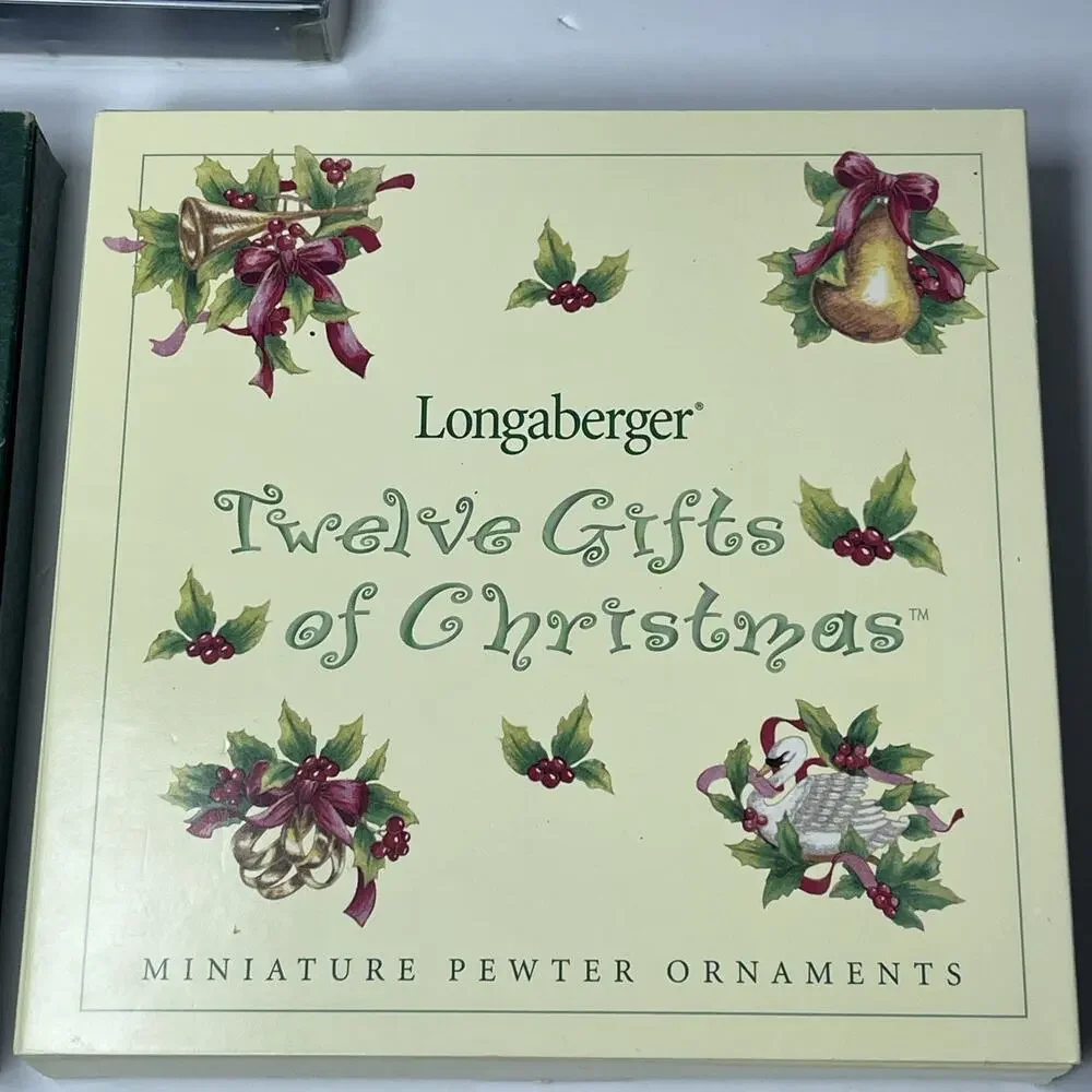 Longaberger Lot Of Pewter Christmas Ornaments - Picture 2 of 12
